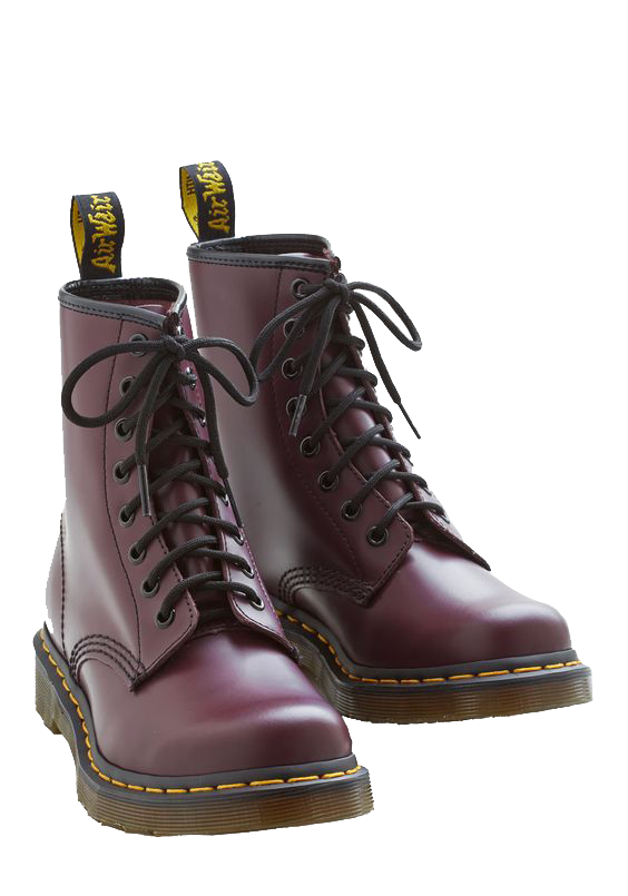 DR MARTENS 1460Z DMC 8 EYE BOOT CHERRY SMOOTH Refreshh